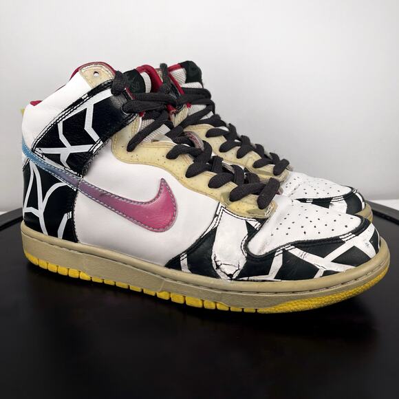 Size 8.5 Nike SB Dunk High 2008 Thrashin Mens Y2K Vintage Dunks SBs Skate Shoes - Picture 1 of 16